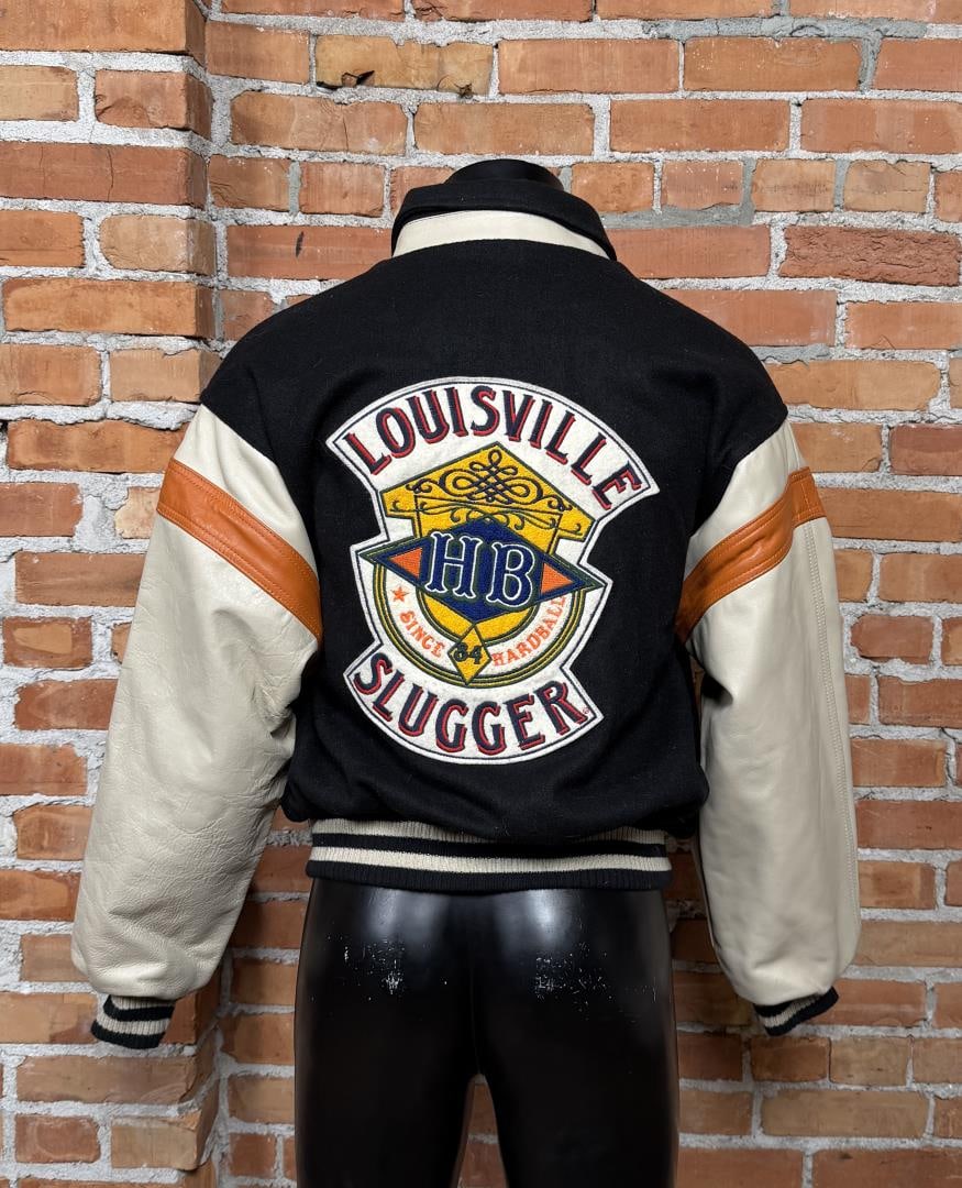 Vintage Louisville Slugger Baseball Varsity Jacket: Size Medium