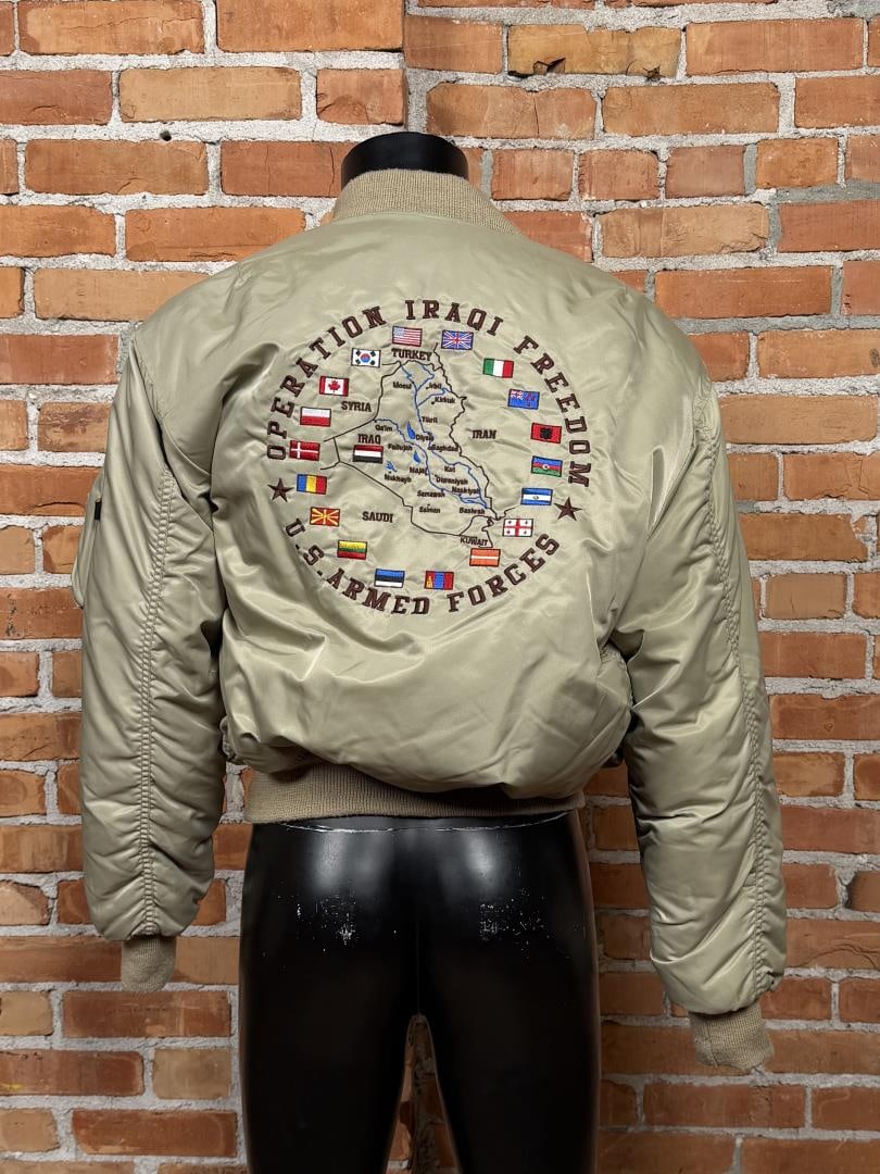 Operation Iraqi Freedom Pilot Bomber Tour Jacket: Size 46.
