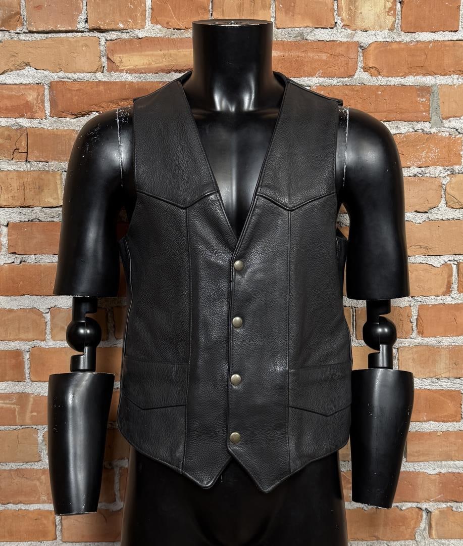 Hillside Leather Motorcycle Vest: Size 40