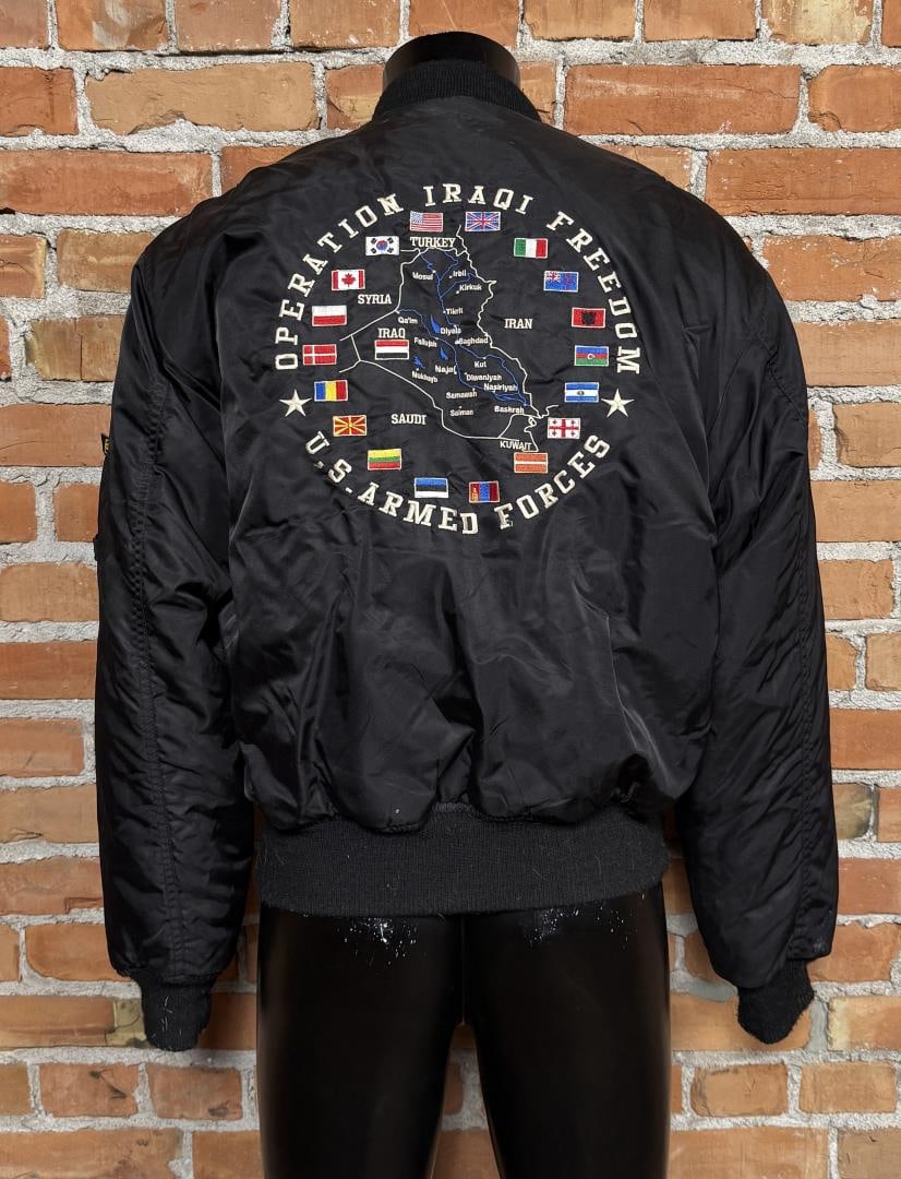 Iraqi Freedom Task Force MA1 Bomber Tour Jacket: Size Medium