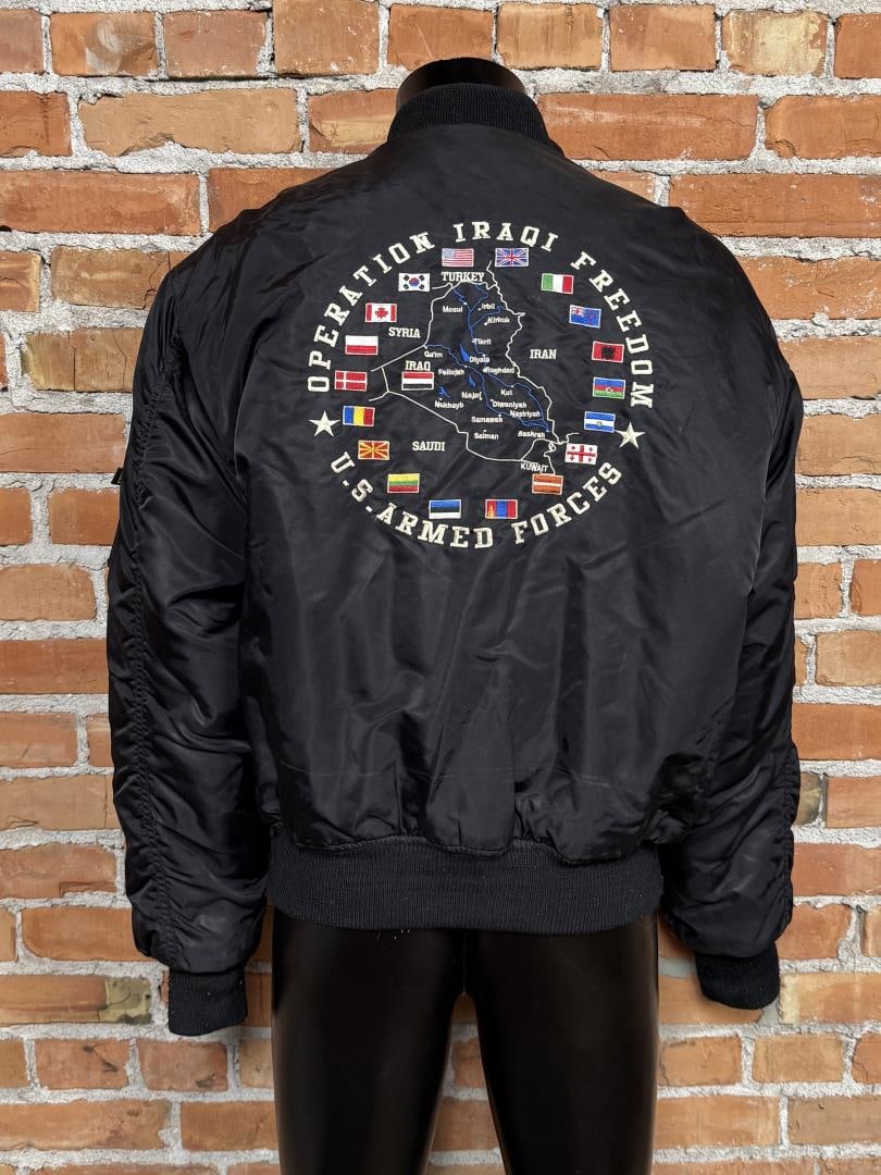 Iraqi Freedom Task Force MA1 Bomber Tour Jacket: Size Medium
