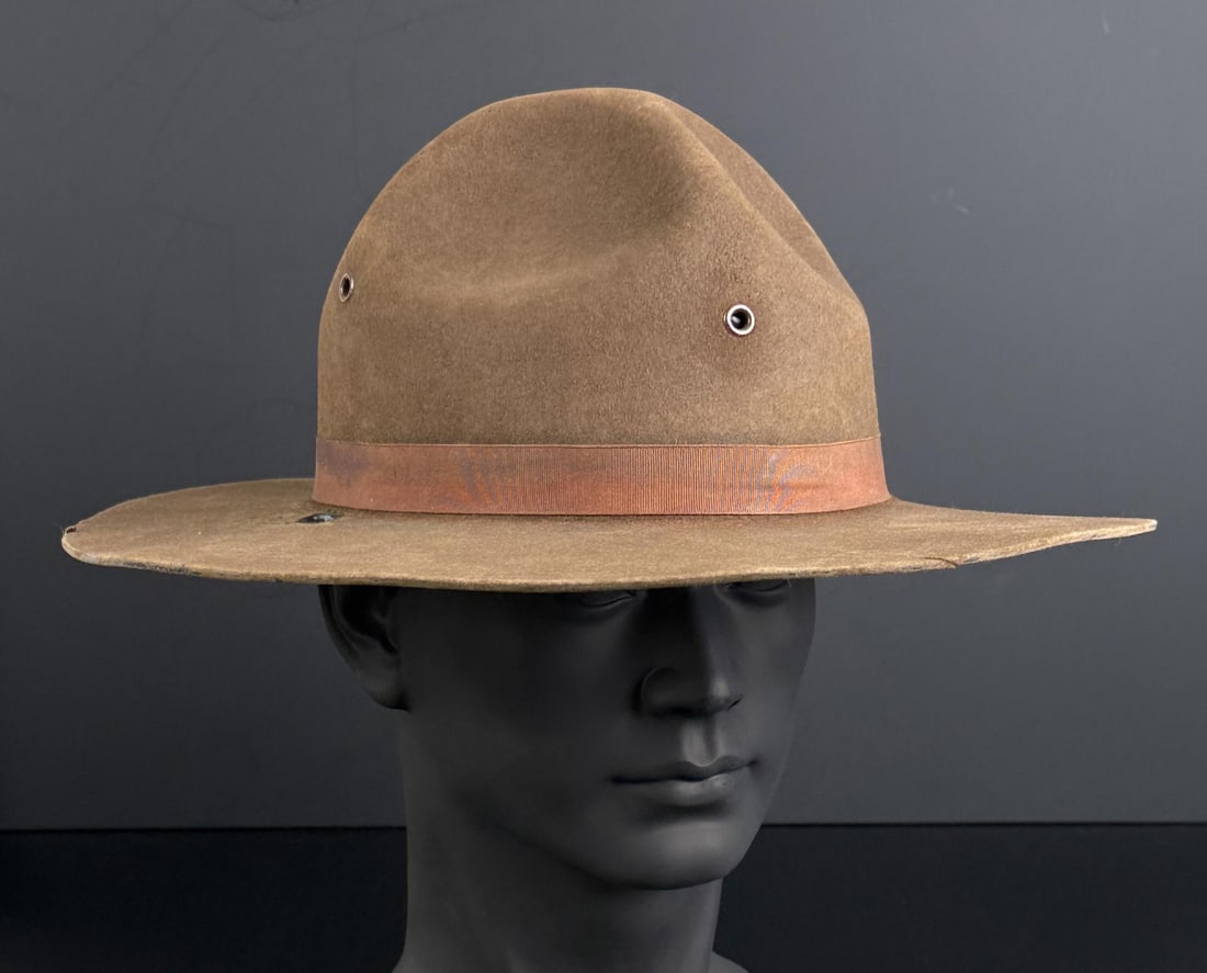 Stratton Arkansas State Police Peak Campaign Hat: Size 7 1/4.