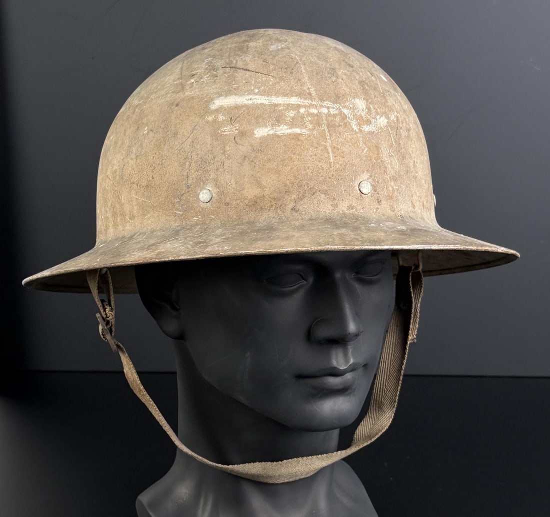 WW2 Civil Defense Air Raid Helmet (1 of 6)