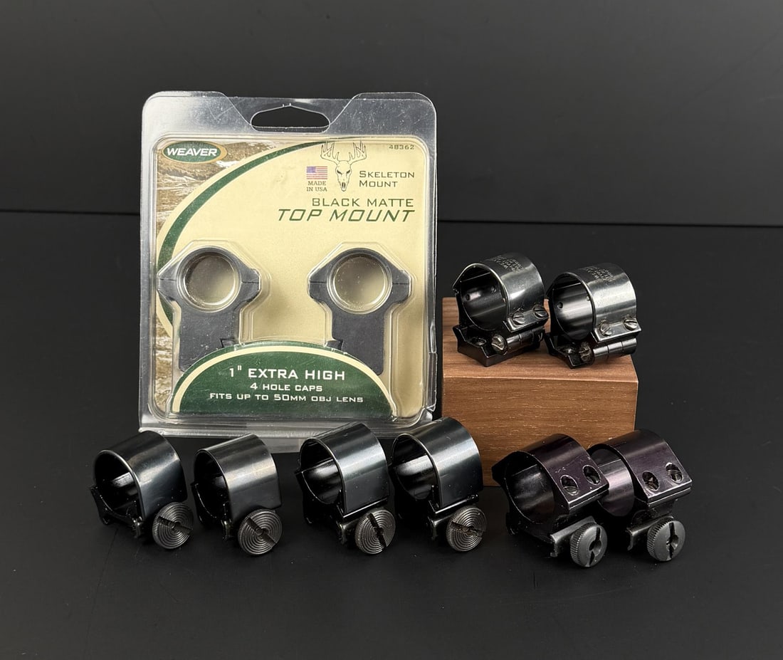 Collection of Weaver Scope Rings: Nice grouping