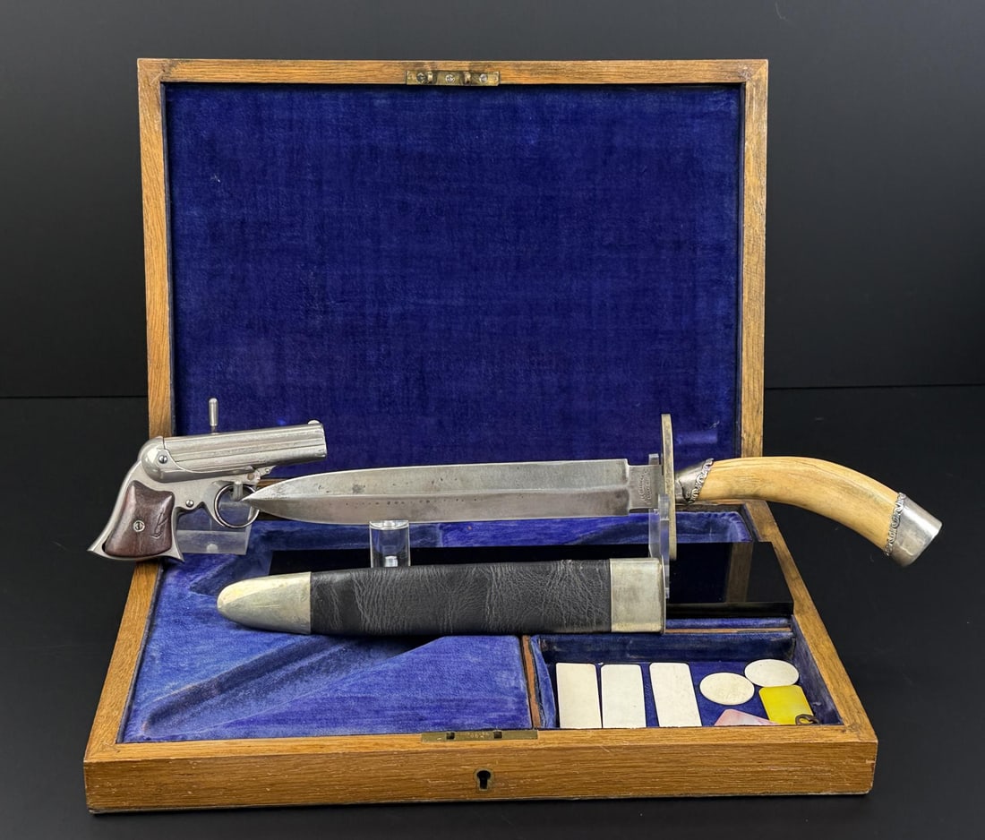 Remington Elliott Pepperbox and Bowie Knife (1 of 16)