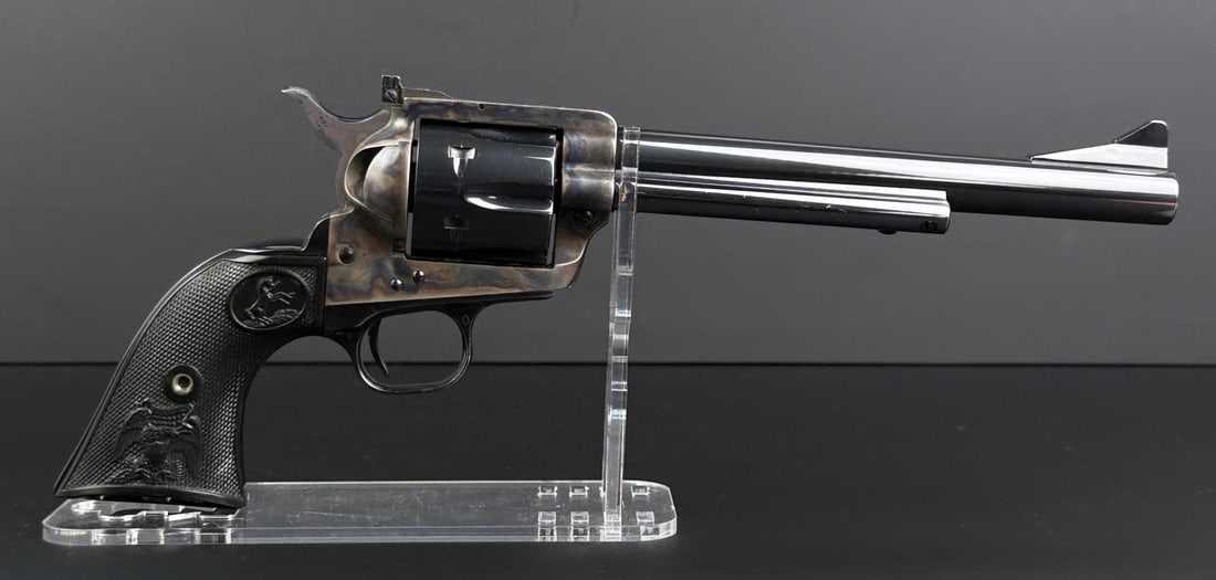 Colt New Frontier Single Action Army .45 Revolver: .45 LC. Requires FFL Transfer. C&R not accepted. 7 1/2" barrel.