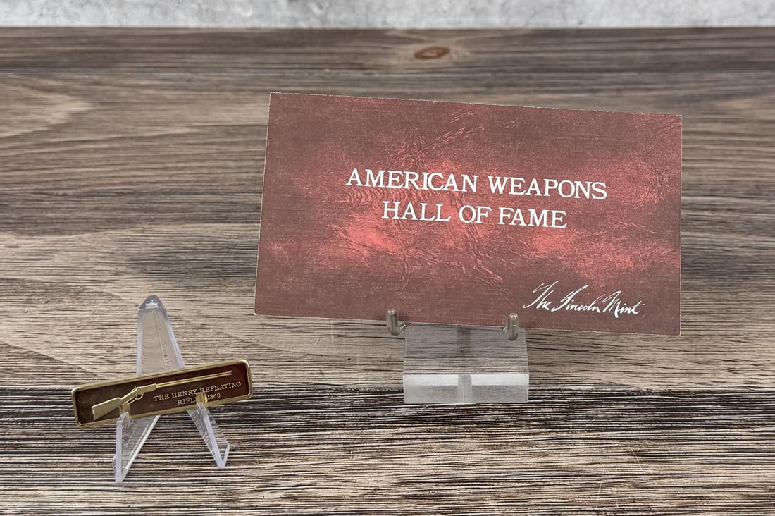 Lincoln Mint Henry Repeating Rifle 1oz Silver Bar (1 of 6)