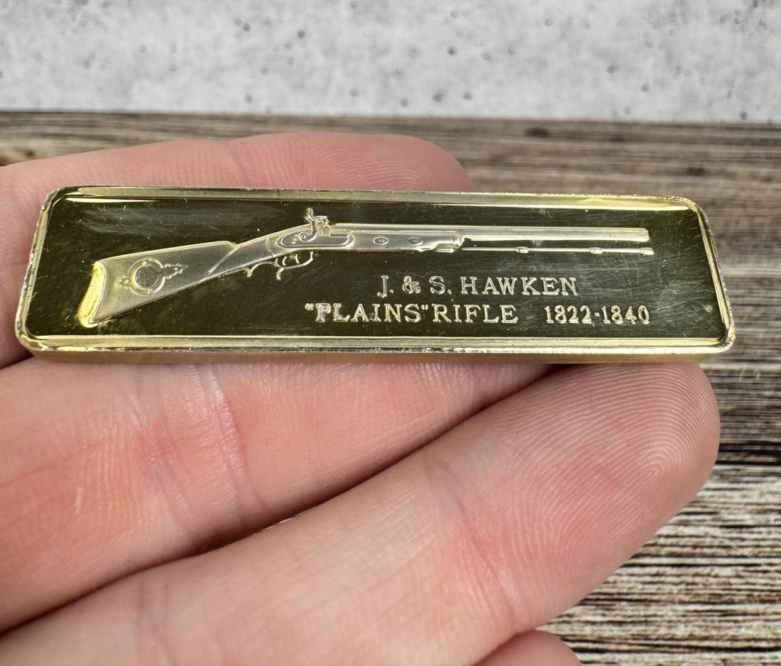 Lincoln Mint Plains Rifle 1oz Sterling Silver Bar (1 of 4)