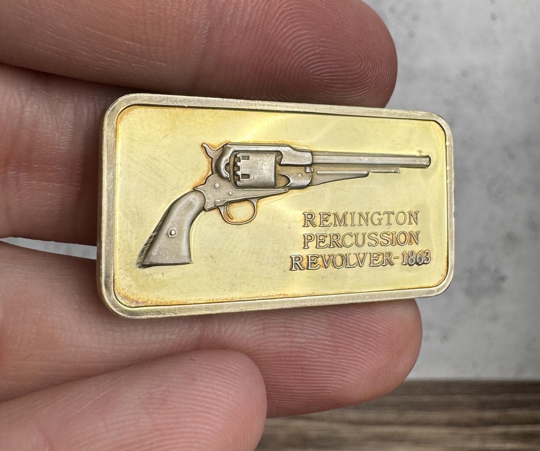 Lincoln Mint 1863 Remington 1oz Silver Bar (1 of 4)