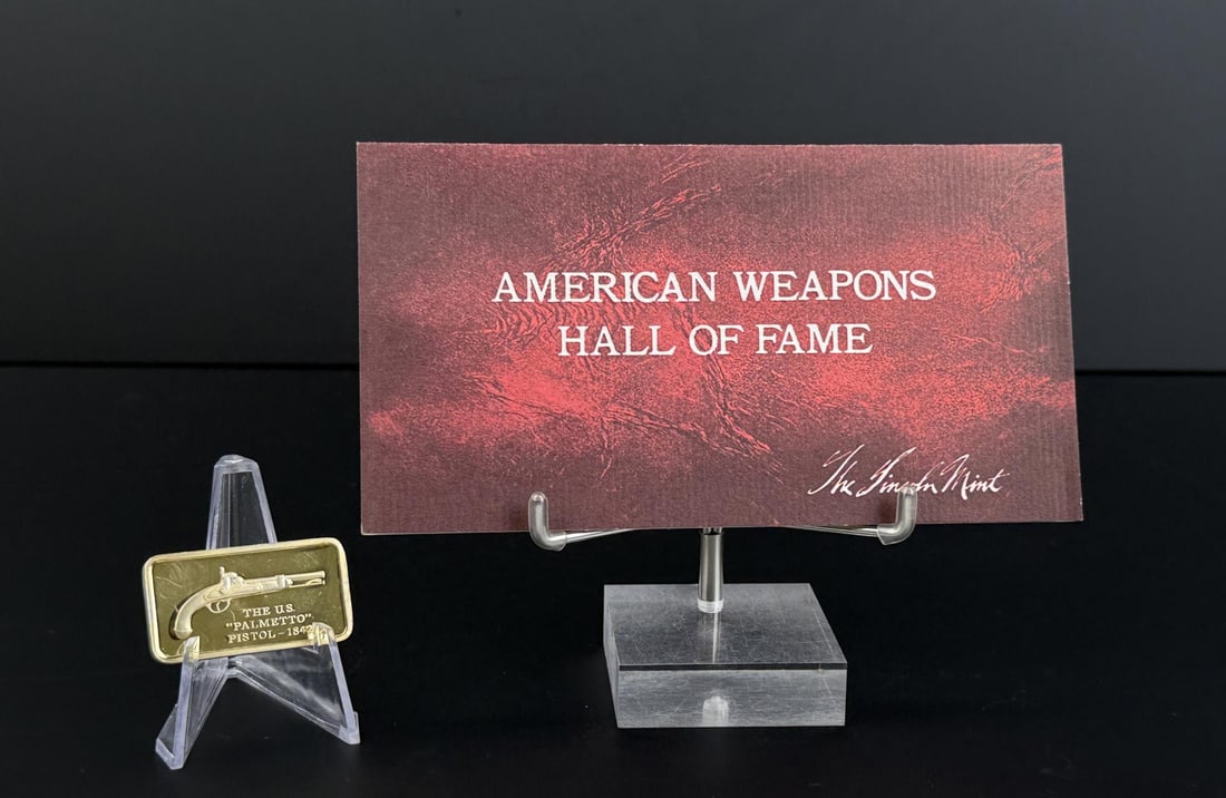 Lincoln Mint 1842 Palmetto Pistol 1oz Silver Bar (1 of 6)