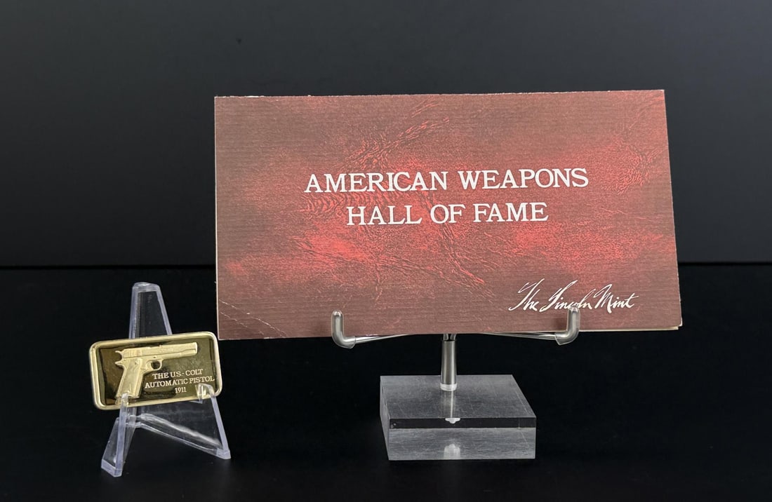 Lincoln Mint Colt .45 Auto 1oz Sterling Silver Bar (1 of 6)