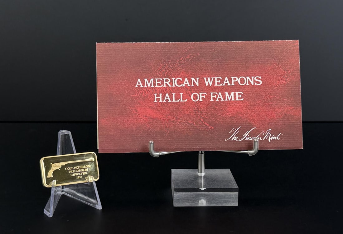 Lincoln Mint Colt Pistol 1oz Sterling Silver Bar (1 of 6)