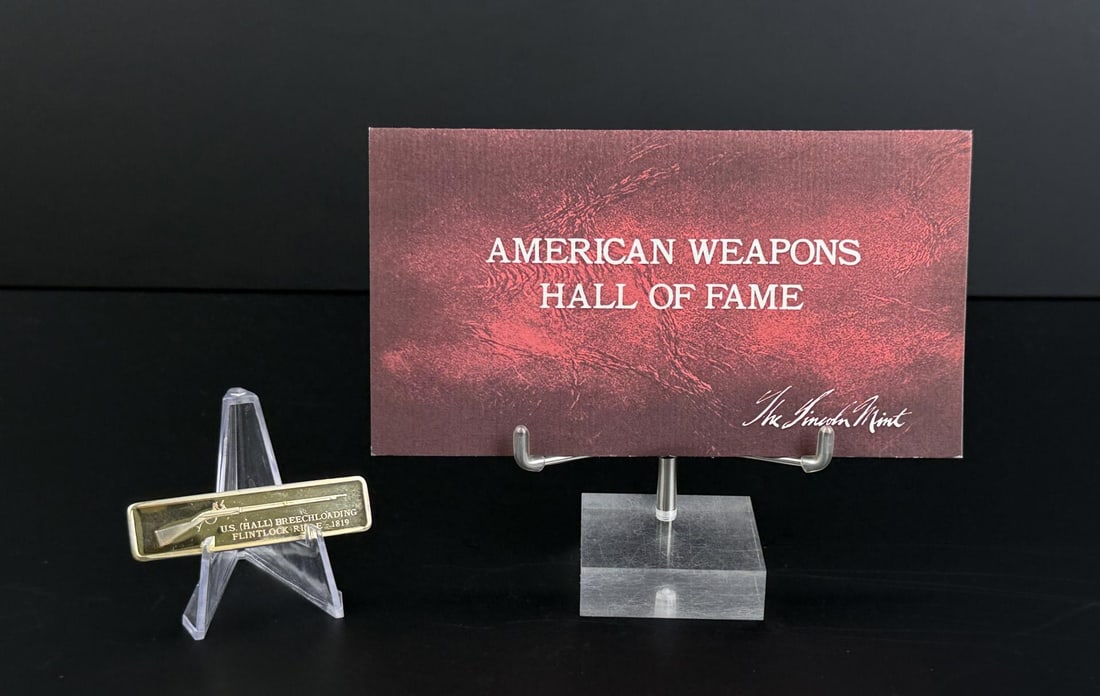 Lincoln Mint 1819 Hall Rifle 1oz Silver Bar (1 of 6)