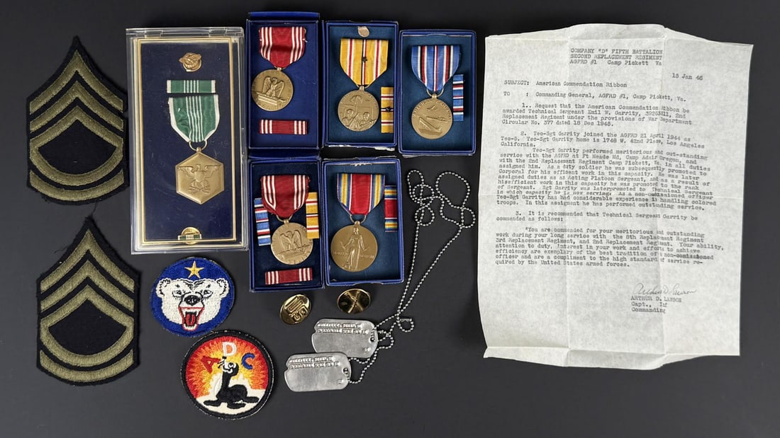 WW2 Named 5th Battalion Medal Grouping (1 of 16)