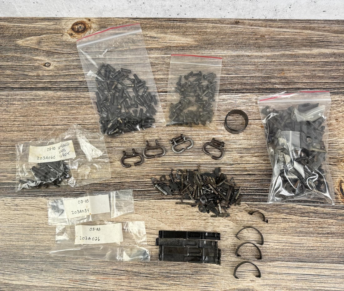 Collection of Springfield 1903a3 Parts: Nice large grouping