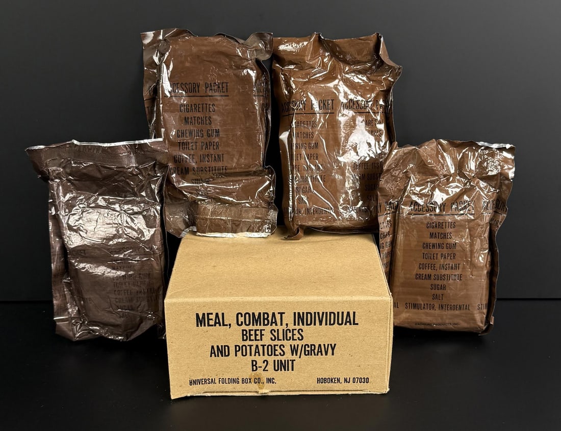 Vietnam War MRE B-2 Unit Ration: Accessory Packets only. Not fit for human consumption