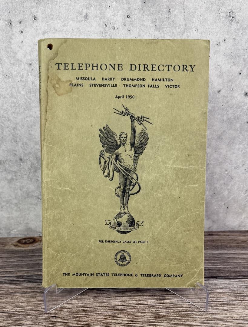1950 Missoula Montana Telephone Directory (1 of 7)