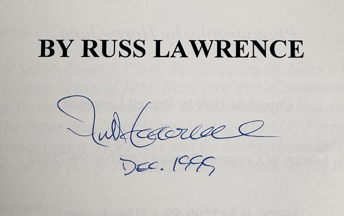 Montana's Bitterroot Valley Author Signed - 4