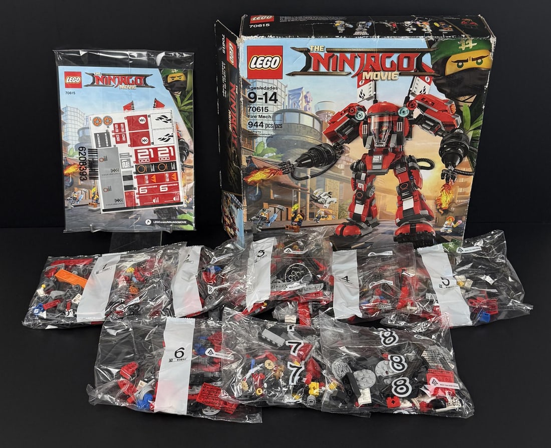Lego Ninjago 70615 Fire Mech: Bags are sealed, box is not.