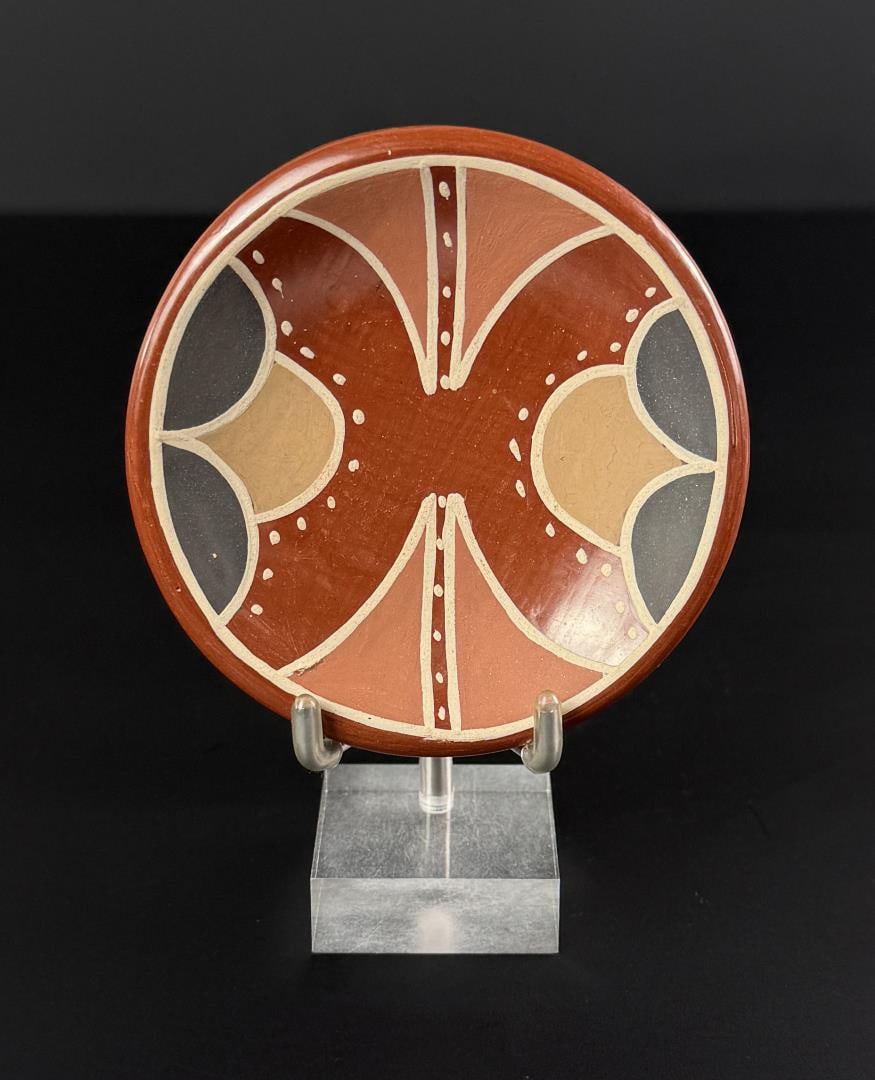 Santa Clara Pueblo Pottery Miniature Plate (1 of 4)