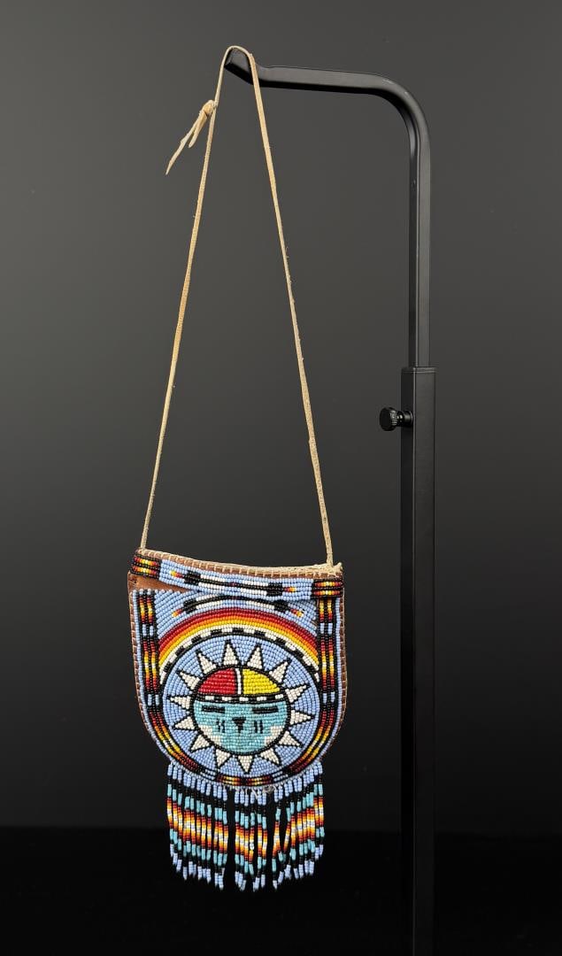 Hopi Indian Beaded Sunface Bag (1 of 4)