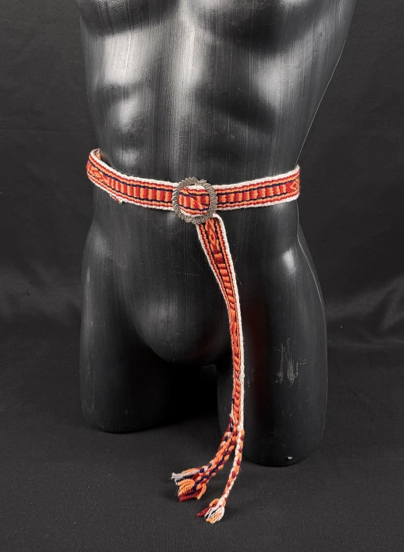 Navajo Pueblo Indian Sash Belt Sterling Buckle (1 of 6)