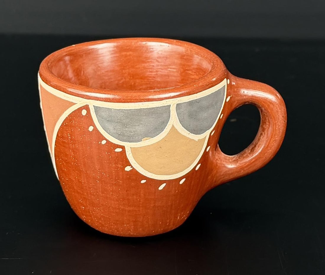 Santa Clara Pueblo Pottery Miniature Cup (1 of 5)