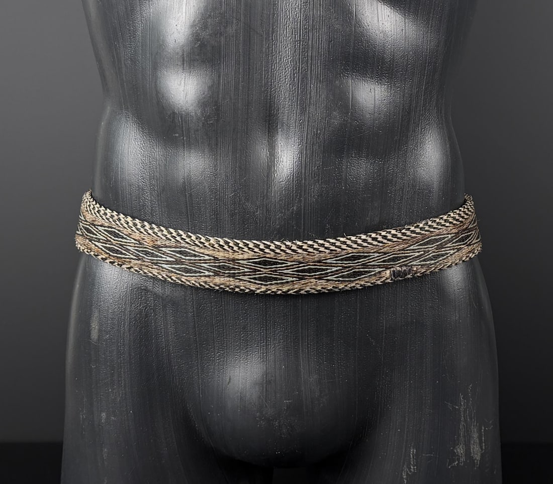Deer Lodge Prison Montana Horsehair Belt: 44" long tip to tip.
