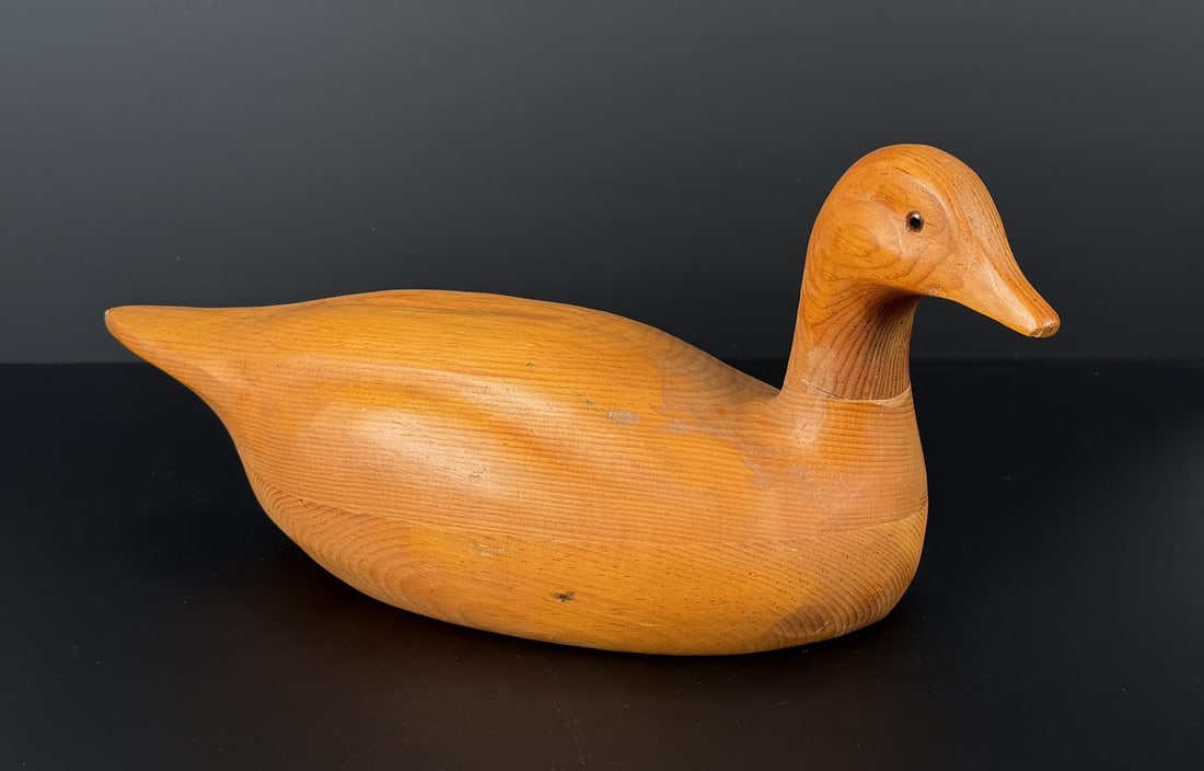 Carved Wood Duck Decoy (1 of 5)