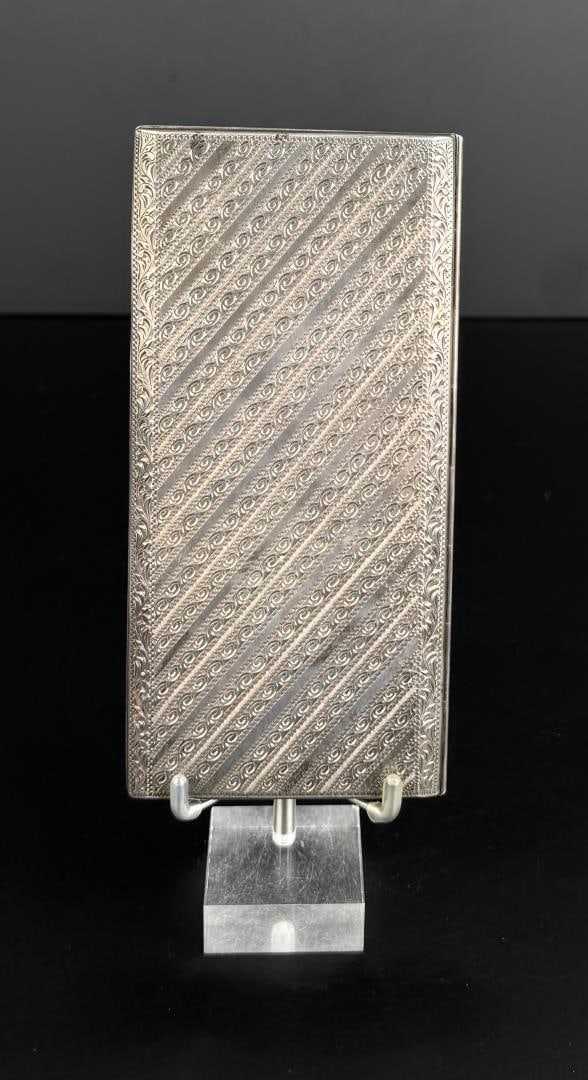 Sterling Silver Cigarette Calling Card Case - 2