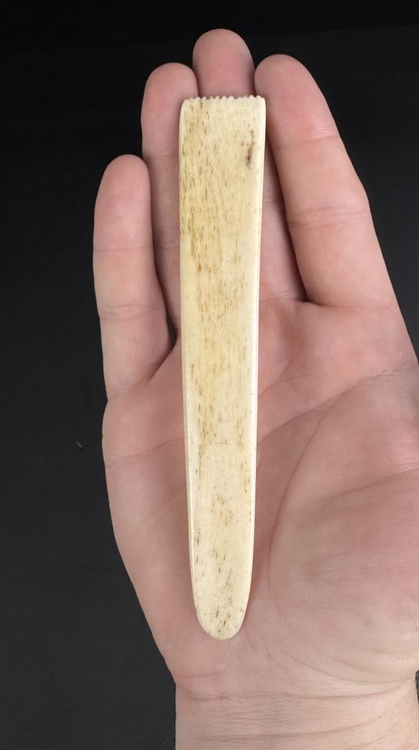 Whaler Made Whale Bone Net Tool - 2