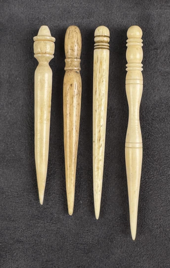 Whaler Made Whale Bone Bodkins: Nice grouping.