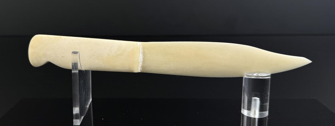 Whaler Made Whale Bone Letter Opener: 8 5/8" long.