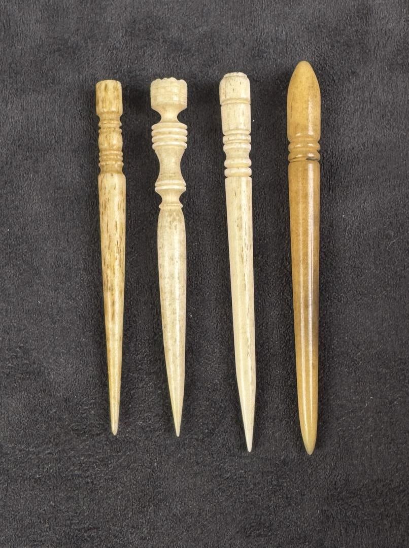 Whaler Made Whale Bone Bodkins: Nice grouping.