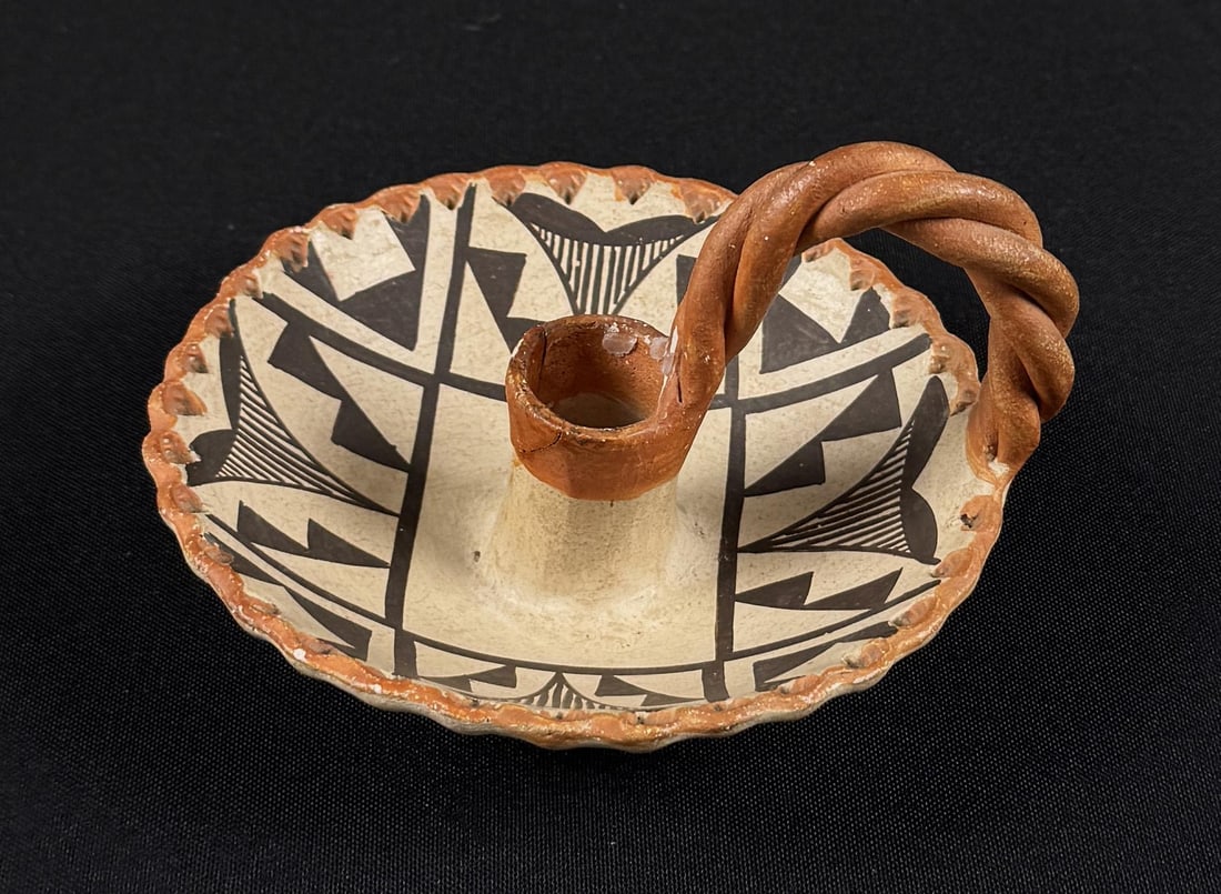 Acoma Pueblo Pottery Candlestick (1 of 7)