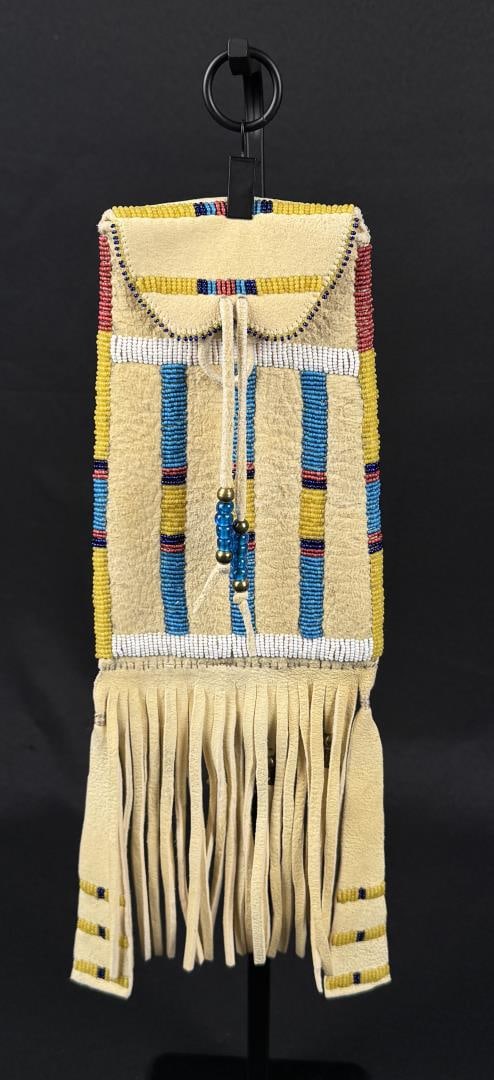 Montana Crow American Indian Beaded Mirror Bag (1 of 6)