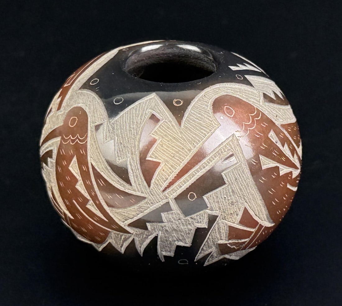 Candelaria Suazo Santa Clara Pueblo Seed Pot (1 of 6)