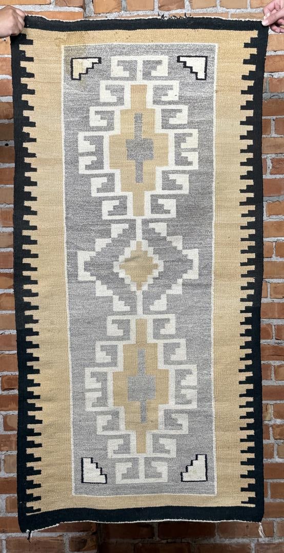 Navajo Indian Two Grey Hills Rug (1 of 6)