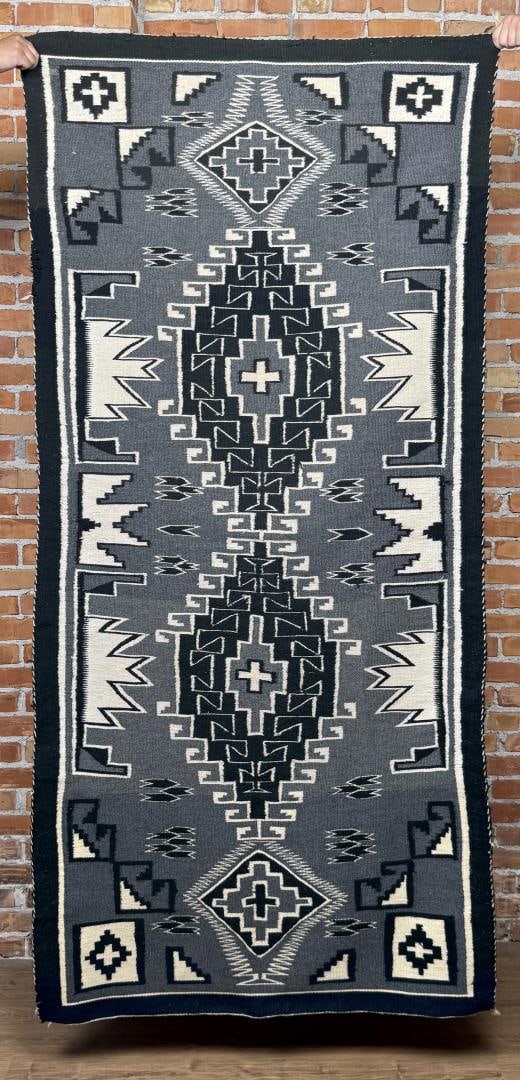 Navajo Indian Two Grey Hills Rug (1 of 6)