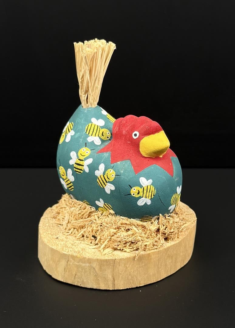 Bahmonci Navajo Bee Folk Art Chicken (1 of 6)