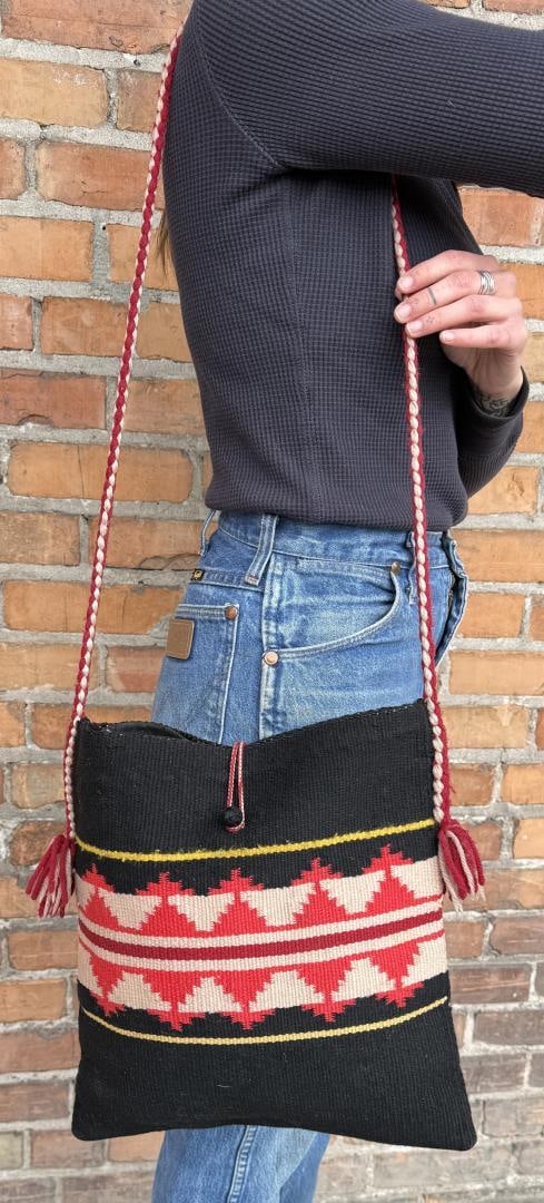 Navajo Indian Pueblo Blanket Purse Bag (1 of 5)