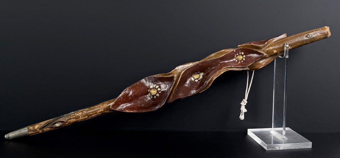 Antique Folk Art Diamond Willow Walking Stick (1 of 9)