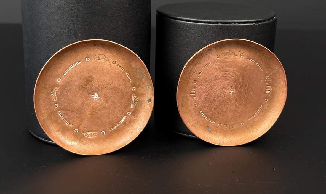 Navajo Trading Post Hammered Copper Dishes (1 of 5)
