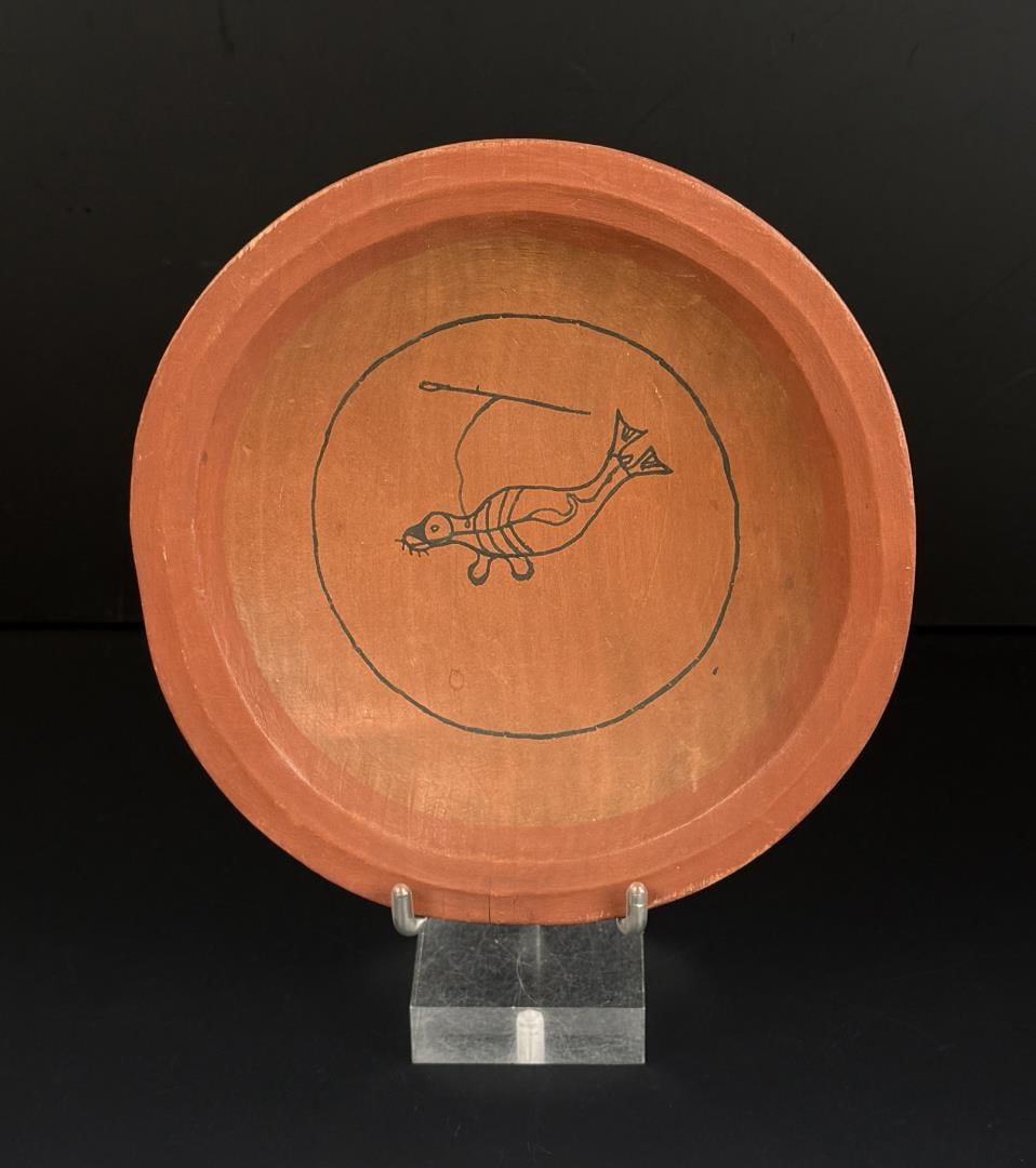 Antique Alaskan Inuit Yupik Eskimo Wood Bowl (1 of 4)
