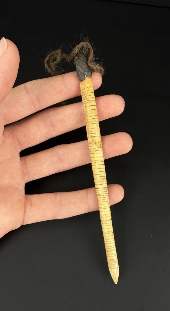 Ancient Thule Inuit Walrus Ivory Net Repair Tool (1 of 5)