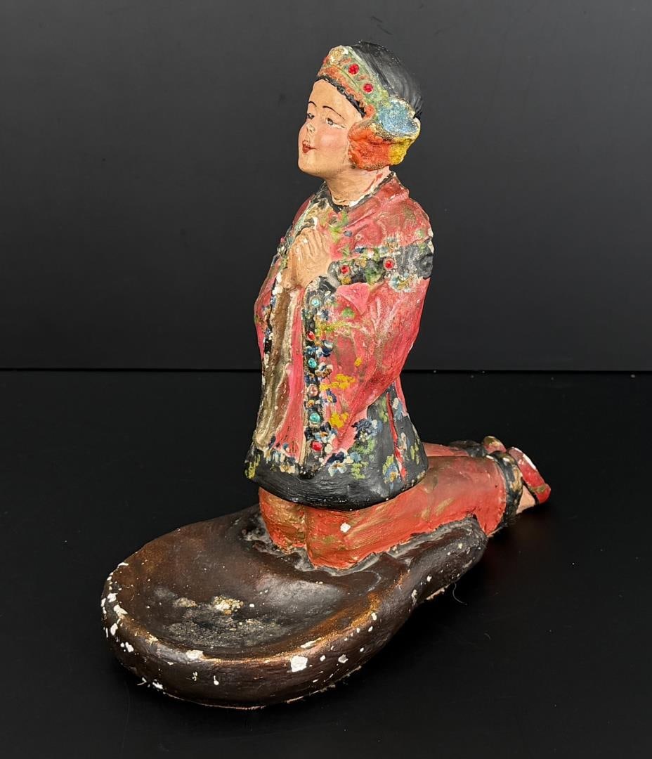 Art Deco Chinese Incense Burner Holder: 10" by 10" by 5 3/4"
