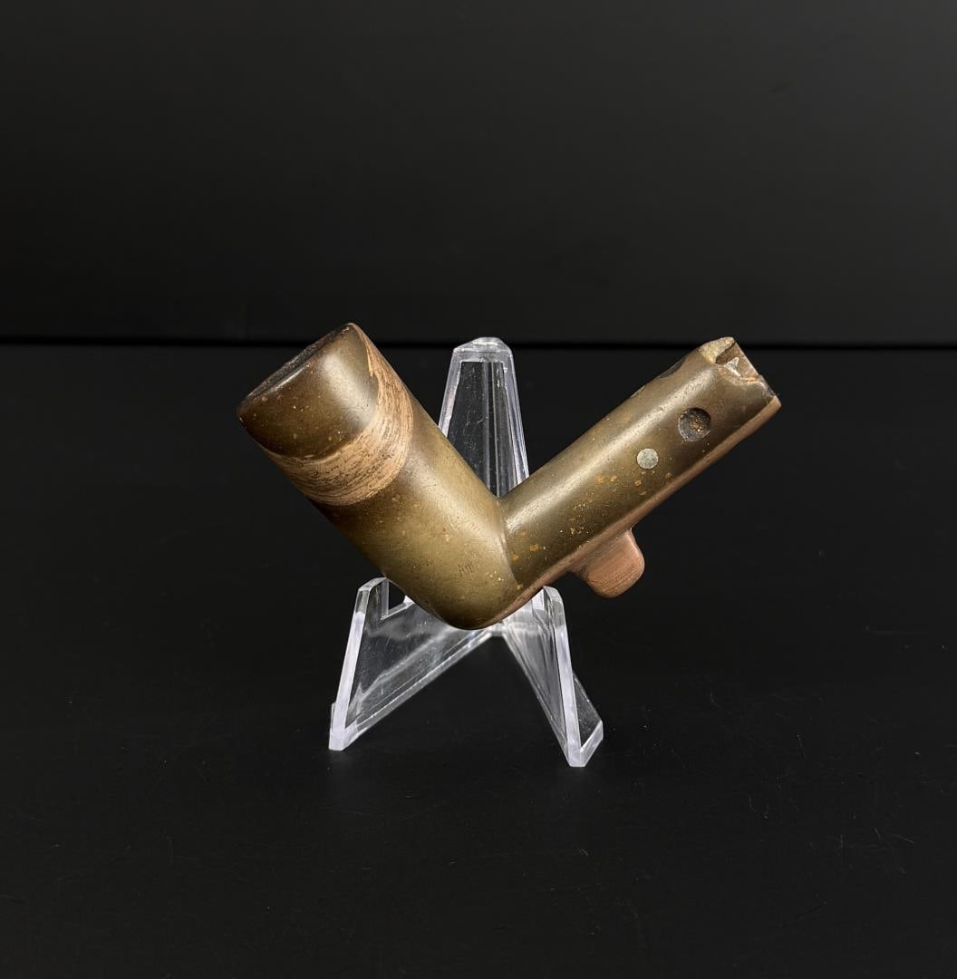 Plains Native American Indian Steatite Peace Pipe (1 of 7)