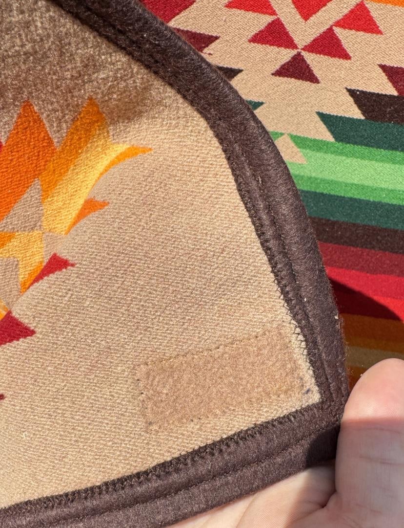 Antique Pendleton Indian Wool Blanket - 3