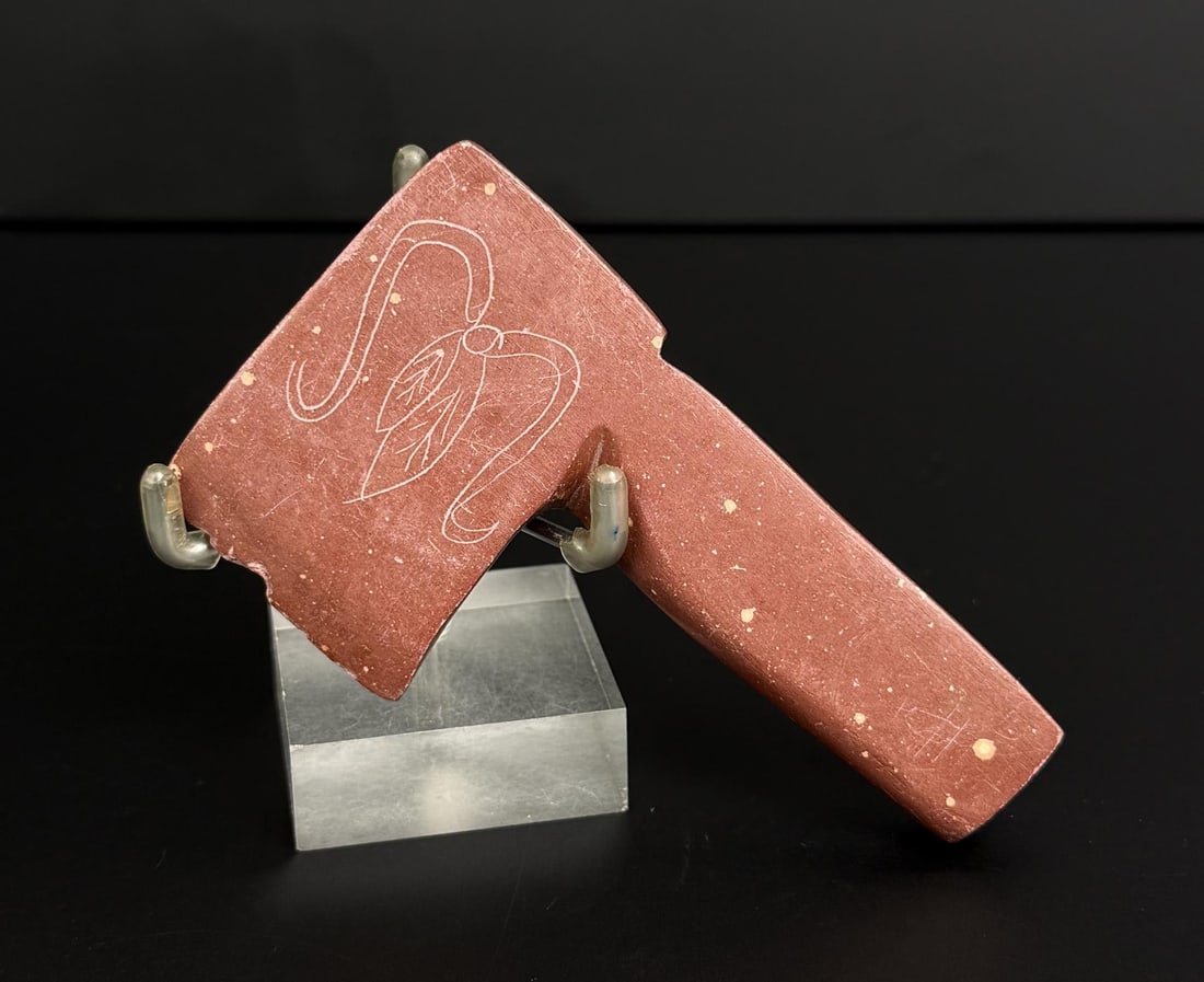 Native American Indian Catlinite Pipestone Axe (1 of 5)