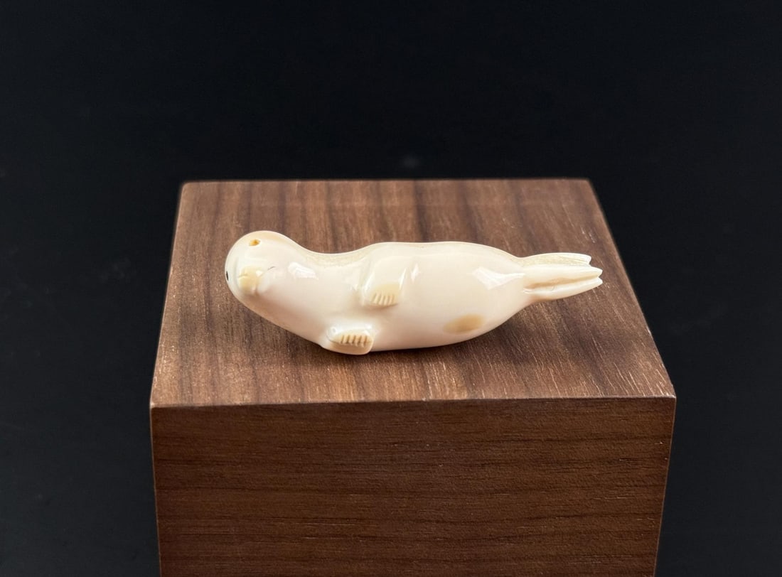 Carson Oozeva Alaskan Inuit Eskimo Ivory Seal (1 of 4)